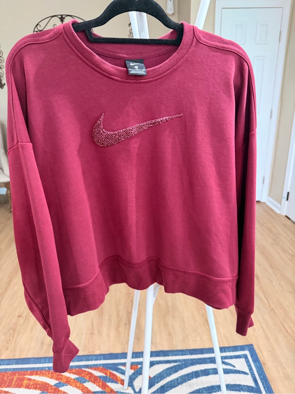 Nike Women's Burgundy Crewneck Sweatshirt